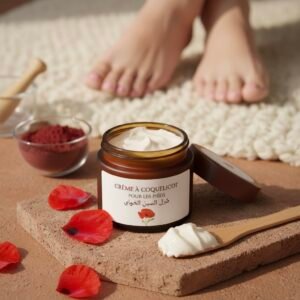 Crème à Coquelicot  pour les pieds  كريمة بلعمان للقدمين